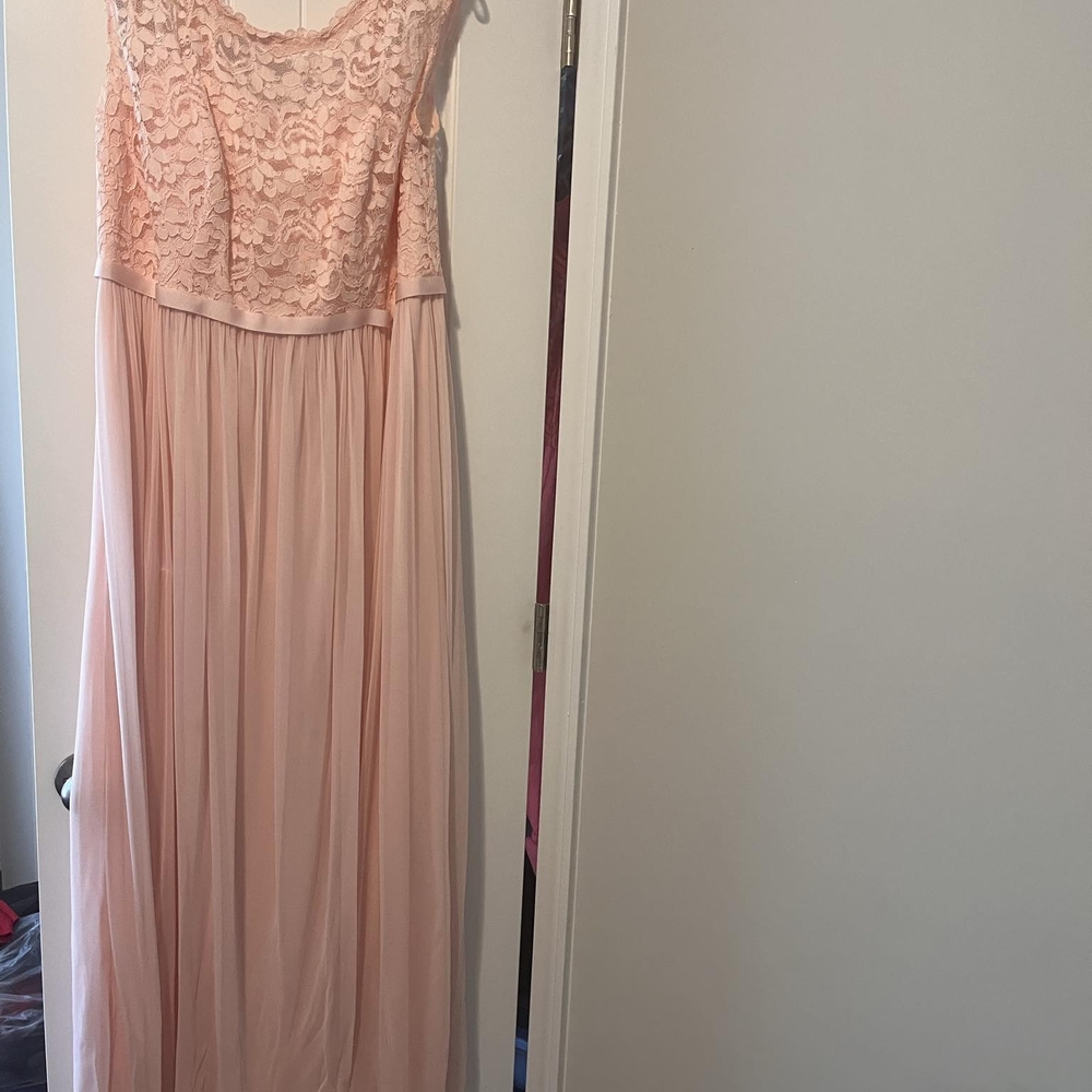 Elegant Pink Lace Gown